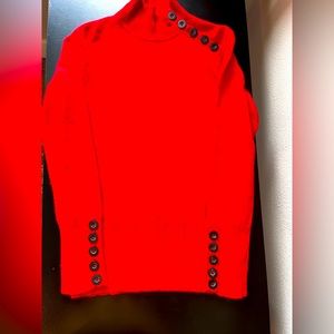 Anne Klein cashmere sweater red M